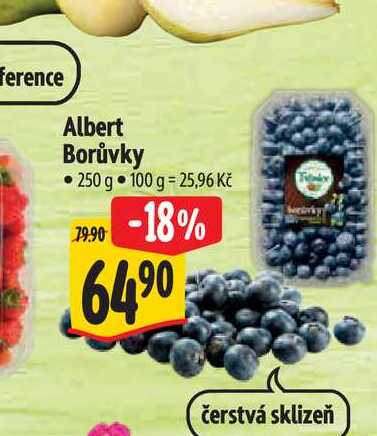  Albert Borůvky 250 g 