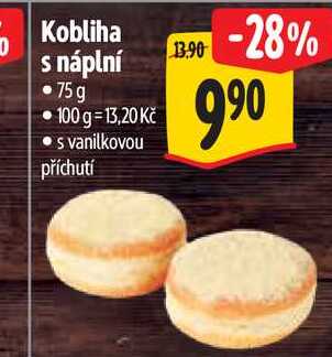 Kobliha s náplní 75g  