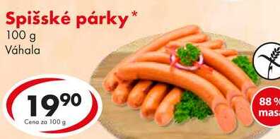 Spišské párky, 100 g