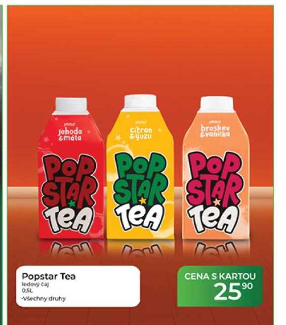 Popstar Tea lodový čaj 0.5L