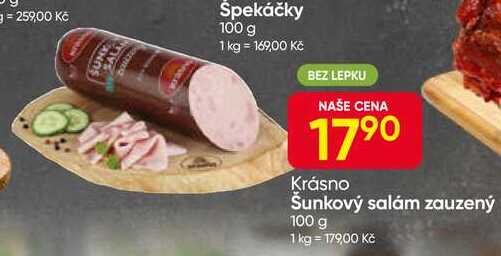 Šunkový salám zauzený 100 g