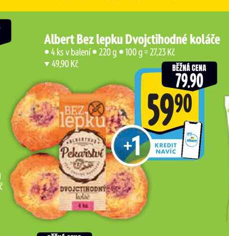 Albert Bez lepku Dvojctihodné koláče 220 g