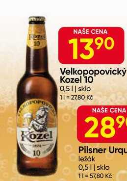 Velkopopovický Kozel 10 0,5l sklo