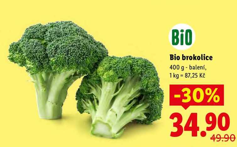 Bio brokolice, 400 g