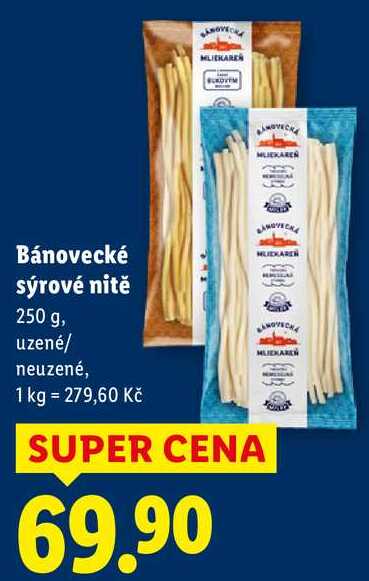 Bánovecké sýrové nitě, 250 g