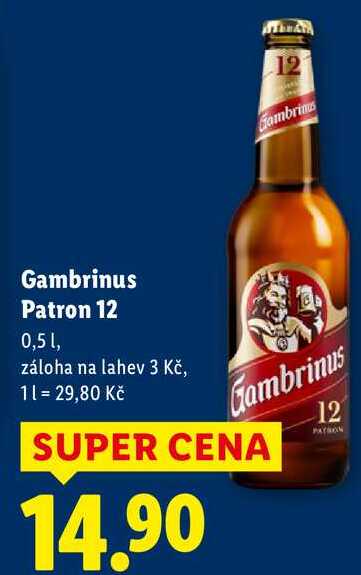 Gambrinus Patron 12, 0,5 l