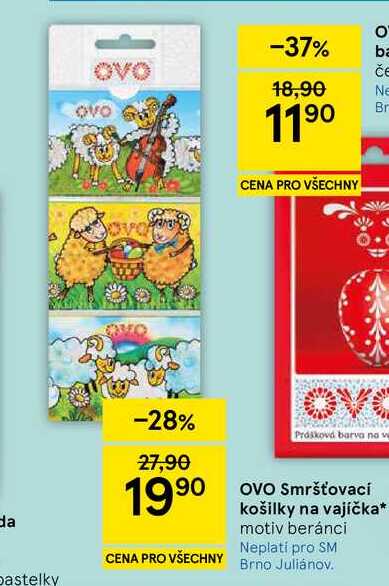 OVO Smršťovací košilky na vajíčka