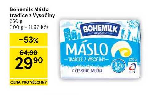 Bohemilk Máslo tradice z Vysočiny, 250 g