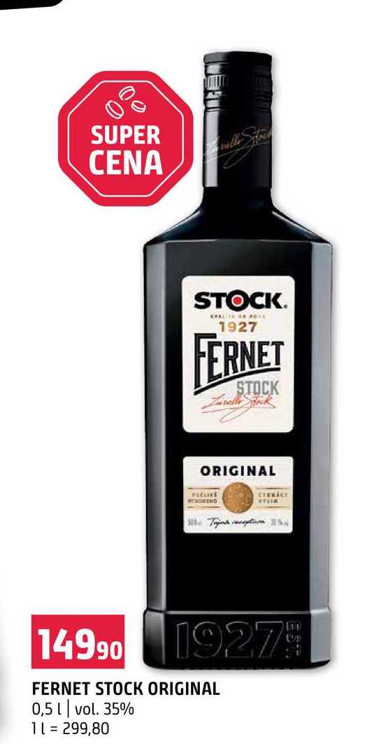 FERNET STOCK ORIGINAL 0,5l vol. 35% 