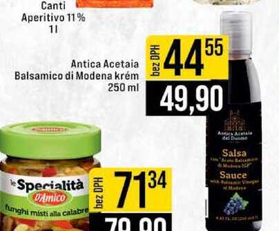 Antica Acetaia Balsamico di Modena krém 250 ml 