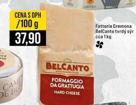 Fattorie Cremona BelCanto tvrdý sýr cca 1kg 