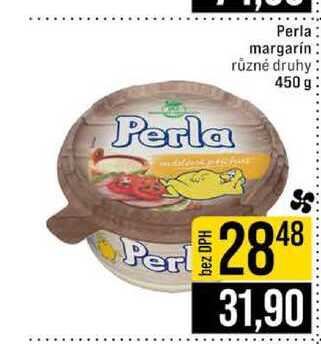 Perla margarín různé druhy 450 g 