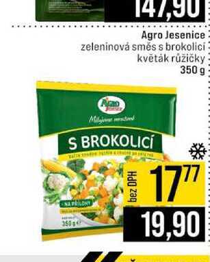 Agro Jesenice zeleninová směs s brokolici květák růžičky 350 g 