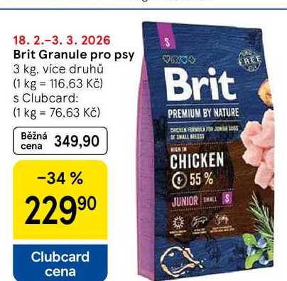 Brit Granule pro psy, 3 kg
