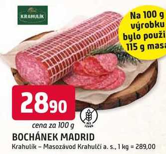 BOCHÁNEK MADRID 100g