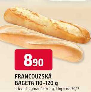 FRANCOUZSKÁ BAGETA 110-120 g