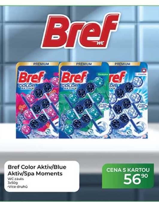 Bref Color Aktiv/Blue Aktiv/Spa Moments WC závěs 3x50 g