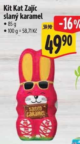 Kit Kat Zajíc slaný karamel, 85 g
