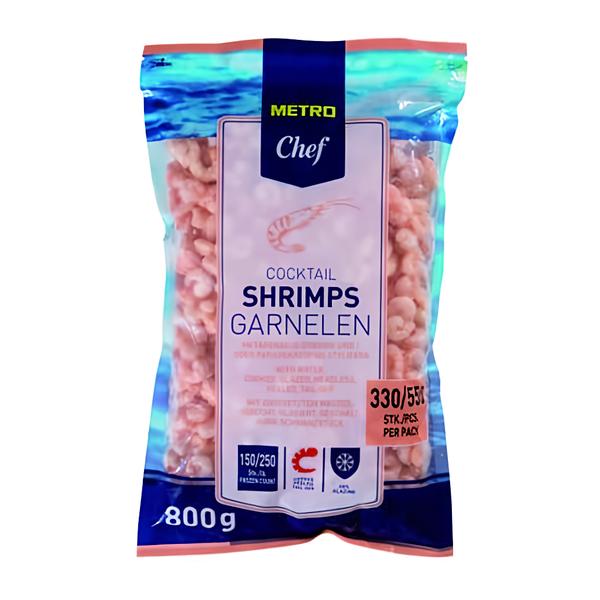 Metro Chef Krevety koktejlové vařené/loupané 150/250 mražené