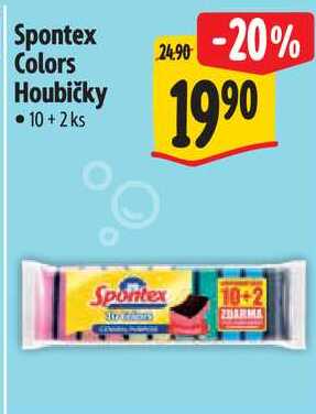 Spontex Colors Houbičky, 10+2 ks