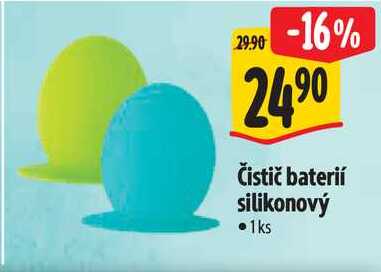 Čistič baterií silikonový