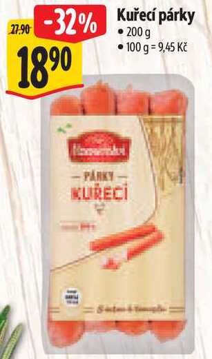 Kuřecí párky, 200 g