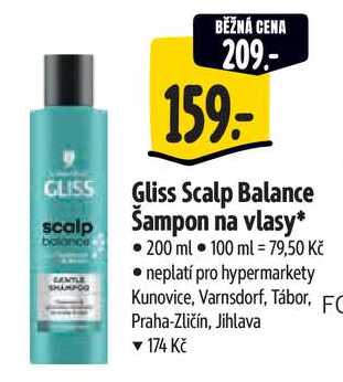 Gliss Scalp Balance Sampon na vlasy, 200 ml