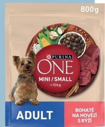 Granule pro psy Purina One Adult, hovězí