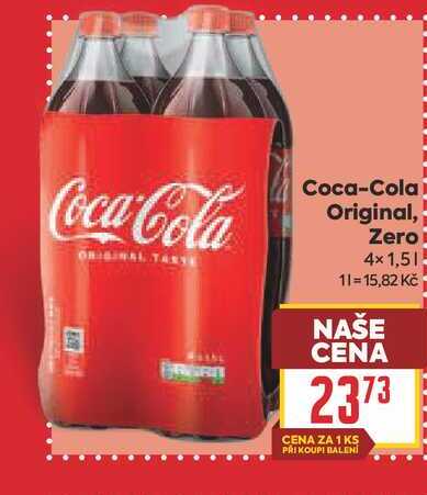 Coca-Cola Original, Zero 4x1,5l