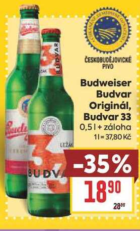 Budvar Originál, Budvar 33 0,5l