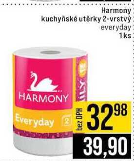 Harmony kuchyňské utěrky 2-vrstvý everyday 1ks