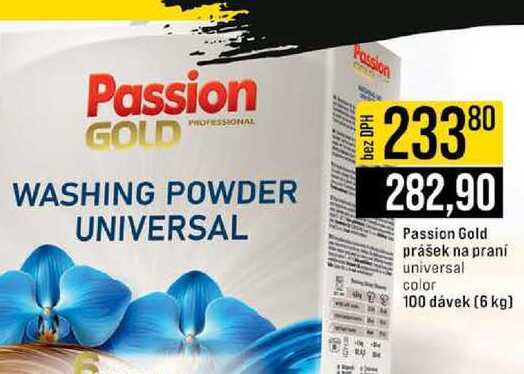 Passion Gold prášek na praní universal color 100 dávek 6 kg