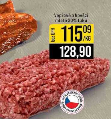 Vepřové a hovězí mleté 20% tuku 1l