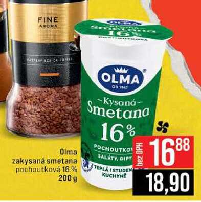 Olma zakysaná smetana pochoutková 16 % 200 g 