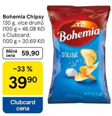 Bohemia Chipsy, 130 g