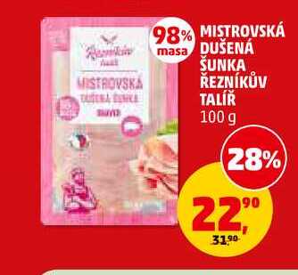 MISTROVSKÁ DUŠENA ŠUNKA ŘEZNÍKŮV TALÍŘ, 100 g 