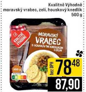 Kvalitně Výhodně moravský vrabec, zelí, houskový knedlík 500 g