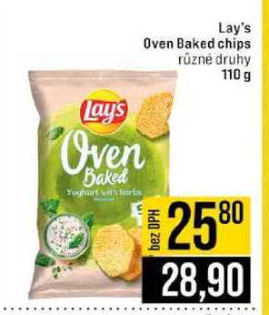 Lay's Oven Baked chips různé druhy 110 g 