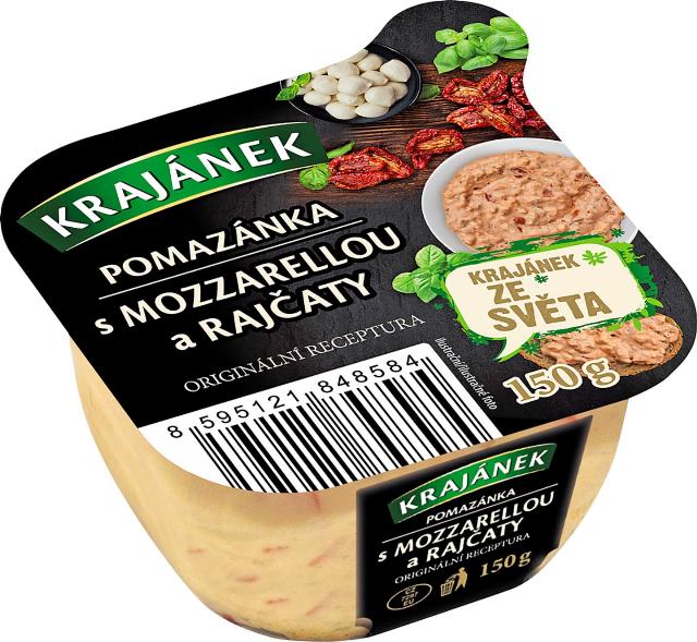 Krajánek Pomazánka s mozzarellou a rajčaty