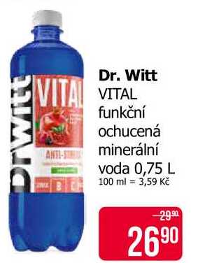 Dr. Witt funkční ochucená minerální voda 0,75 L