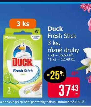 Duck Fresh Stick 3 ks, různé druhy