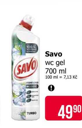 Savo wc gel 700 ml