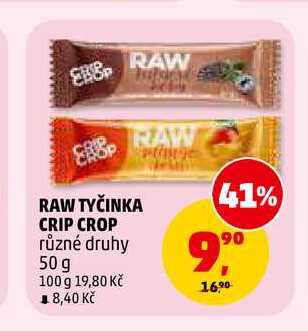 RAW TYČINKA CRIP CROP, 50 g 