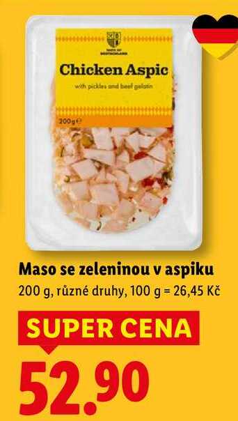 Maso se zeleninou v aspiku, 200 g