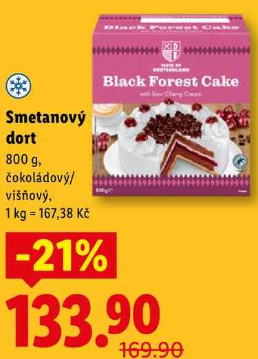 Smetanový dort, 800 g