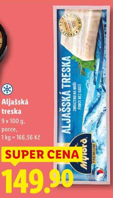 Aljašská treska, 9x 100 g