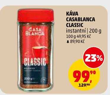KÁVA CASABLANCA CLASSIC, 200 g 