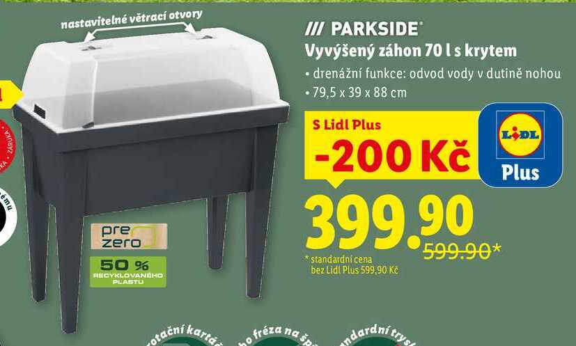 Vyvýšený záhon 70 I s krytem 