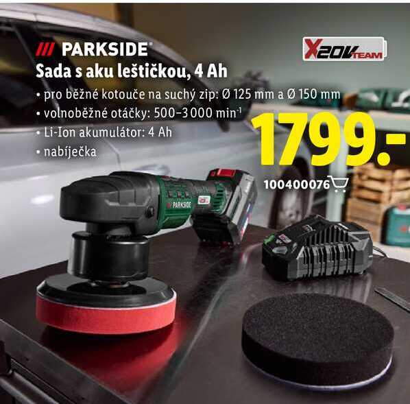 Sada s aku leštičkou, 4 Ah 