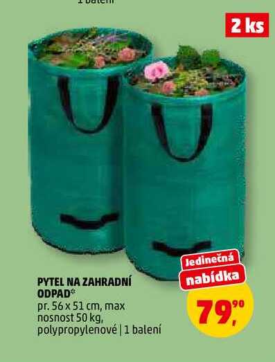 PYTEL NA ZAHRADNÍ ODPAD, 2 ks